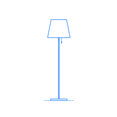Furniture Floor Lamps Ikea Nyfors Floor Lamp Outline Icon Svg Set, Free Vectors File